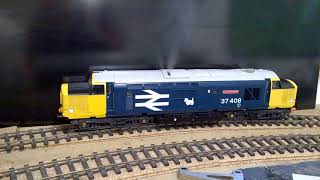 Heljan O gauge Class 37 with ESU smoke unit and Jamie Goodman (Chinnor and Riseborough) sound file.
