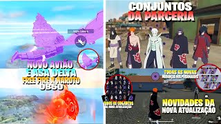 NOVO AVIÃO E ASA DELTA DO SUSANOO, CONJUNTOS DO NARUTO, TODAS AS SKINS DA NOVA ATUALIZAÇÃO E MAIS!!