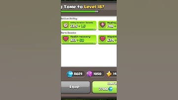 Upgrading eternal tome to Level 18 (Clash of Clans)