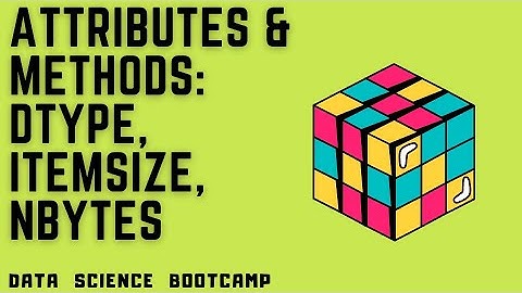 NumPy - #7 - Attributes & Methods: dtype,  itemsize, nbytes