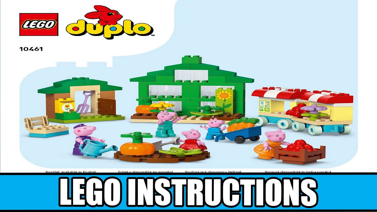 Duplo - Grandpa Pig's Garden and Greenhouse - Peppa Pig LEGO instructions