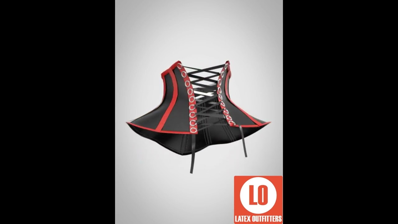 Latex Raven Neck Corset