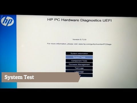 HP pc hardware diagnostics UEFI