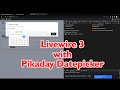 Livewire 3 with Pikaday Datepicker