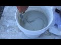 How to Mix White Countertop Concrete