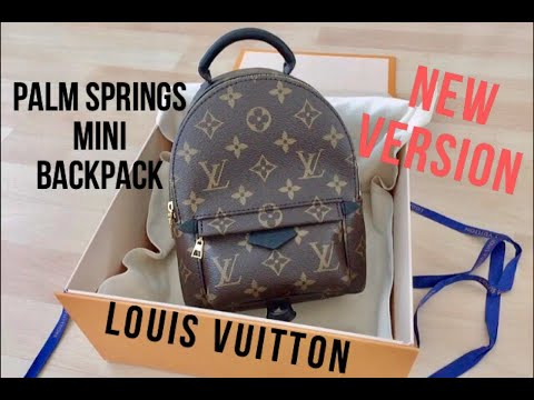 New in Box Vuitton Limited Edition Camo Mini Palm Springs Backpack