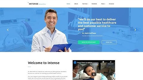 Dental clinic Responsive Website using html, css, bootstrap, javascript. 