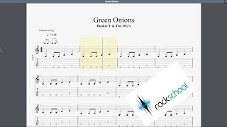 Miniatura del video "Green Onions Rockschool Grade 1 Guitar Play Along"