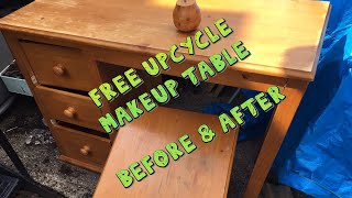 DIY Wood Table Upcycle | before + after