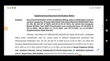 JKSSB JE Civil // JKP Sub Inspector Update || Revised Answer Key & Document Verification
