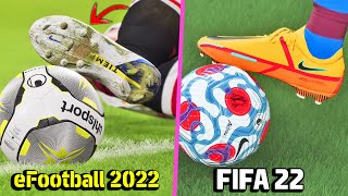 ?eFootball 2022 vs FIFA 22 ● Graphics & Details Comparison ● Unreal Engine vs Frostbite Engine