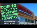 Top 10 Secrets to Shopping at Harbor Freight!