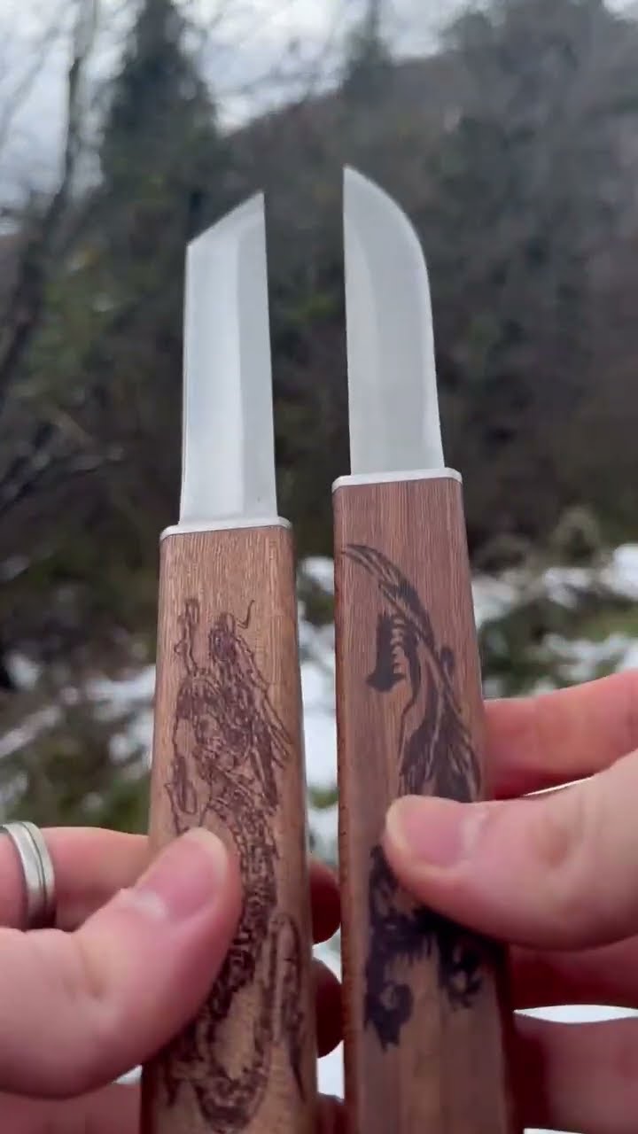 Product Link in Bio ( # 1841  ) 1️⃣ ?Phoenix Art Thickened Dual Knife
