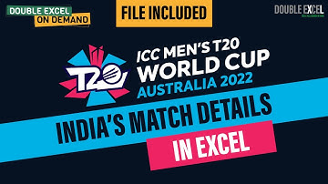 Net Run Rate Calculation and Point Table Making in Excel | Double Excel On Demand #exceltutorial