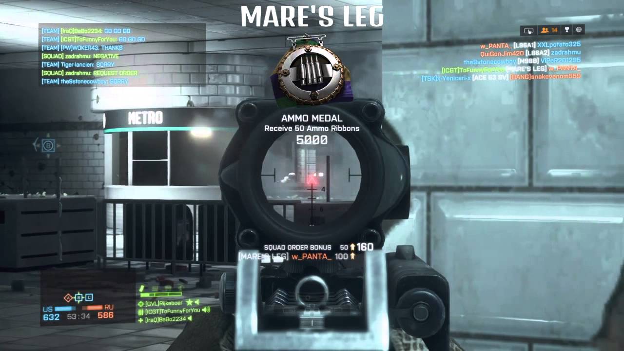 Battlefield 4|Mare's Leg Montage  Part 1