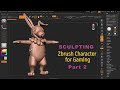 Zbrush character sculpting for gaming part  2