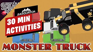 30 Minutes Sneaky Sasquatch Activities - Monster Truck
