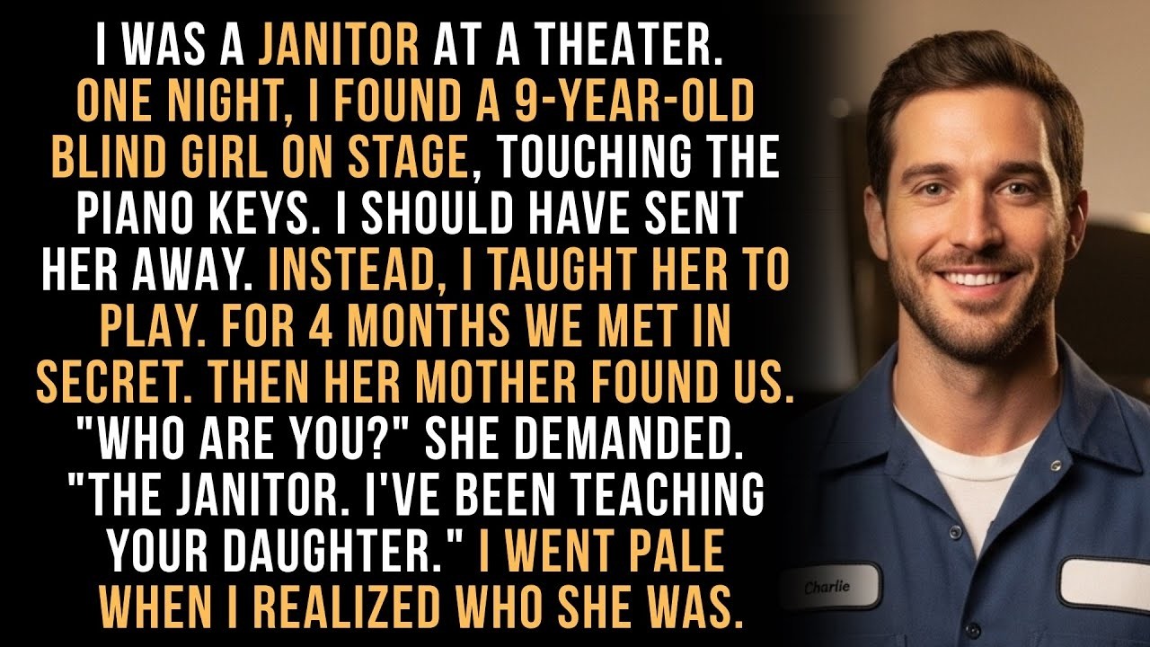 I Was a Single Dad Janitor  I Played Piano with a Blind Girl — Unaware Who Her Mom Was