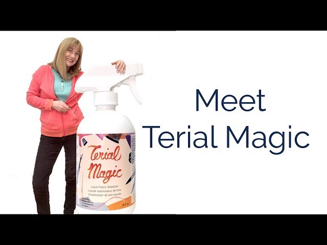 Machine Embroidery Using Terial Magic - No other stabilizer required! 