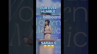 Sarah G honoring God first and honoring her parents next ❤️ #SarahG as herself sa Billboard