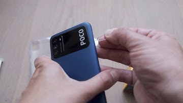 How to insert SIM and microSD - Poco M3