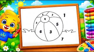 Color by Number for Kids 🎨 Fun Coloring Game & Learn Colors for Toddlers screenshot 3