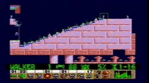 Lemmings: Level 29 Sunsoft: I Am A.T. SEGA Mega Drive