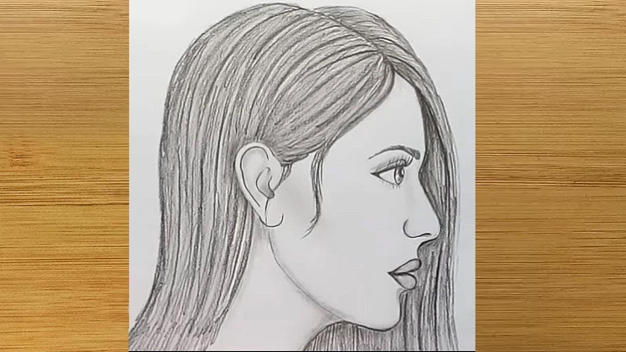 Featured image of post Girls Hair Drawing Side I m painting with sketchbook