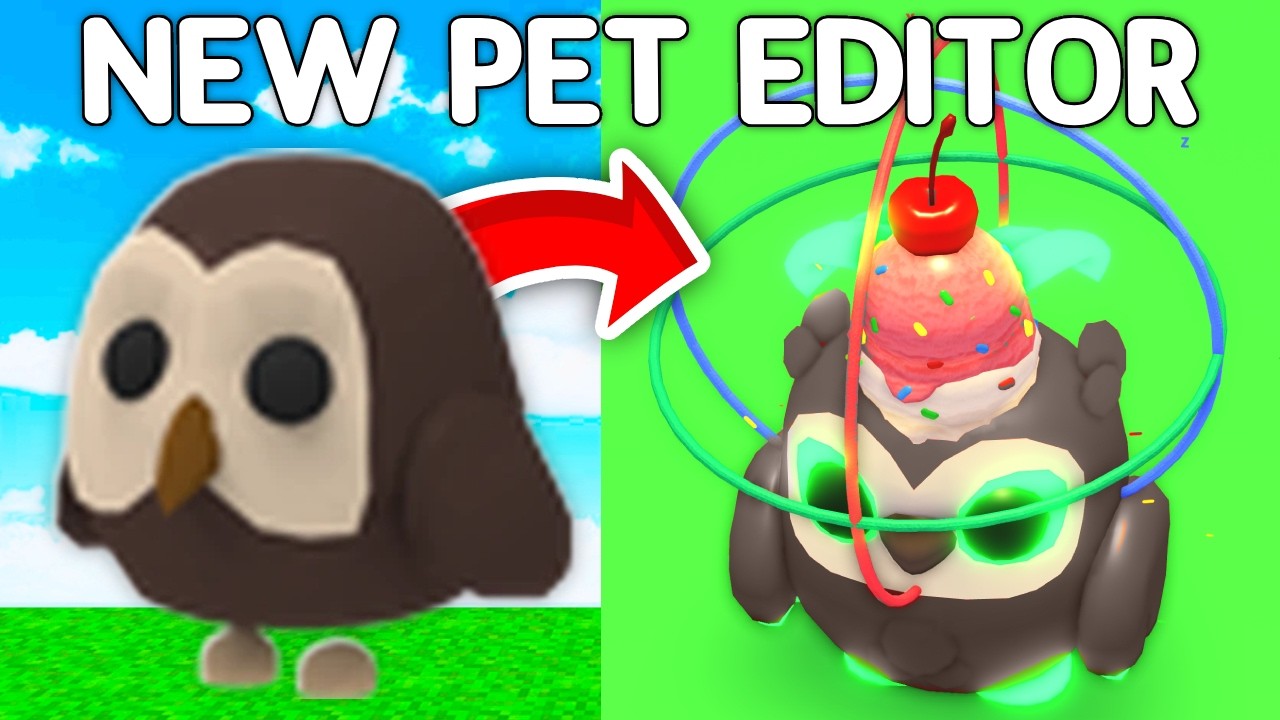 Adopt Me NEW PET EDITOR Update!