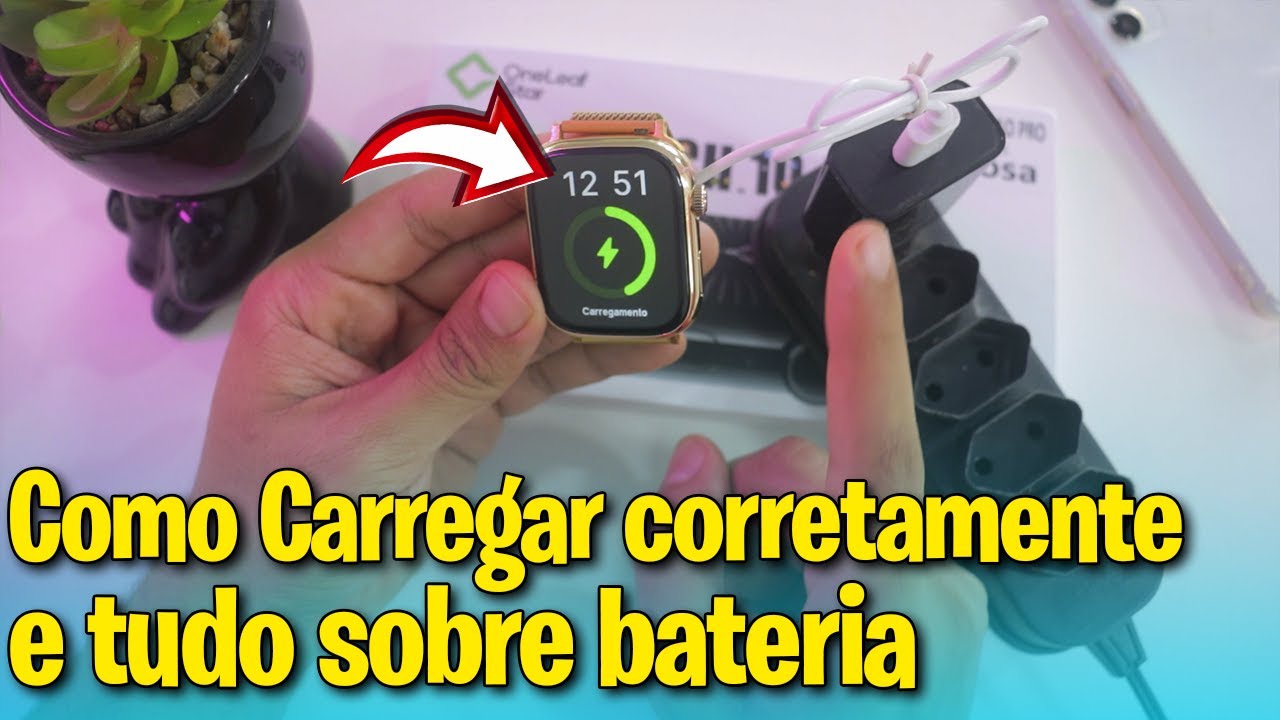 Como carregar corretamente Smartwatch WATCH 10 PRO e tudo sobre bateria ...