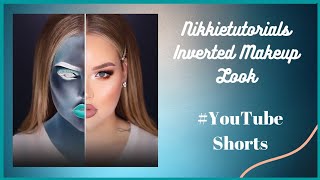 Nikkietutorials🌚😱 Incredible  Inverted Makeup Transformation |#Shorts#Short | Makeup Creators Net Worth