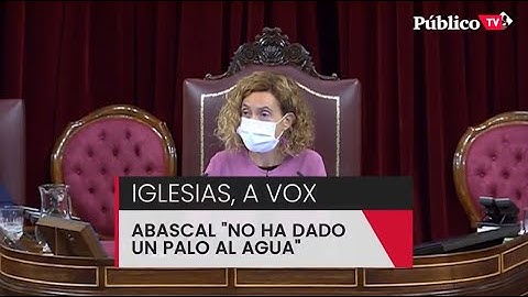 El dardo de Iglesias a  Abascal: "No ha dado un palo al agua. Solo ha vivido del dinero público"