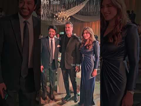 هايدي موسي وزوجها في اول ظهور في حفل زفاف احمد جمال و فرح الموجي