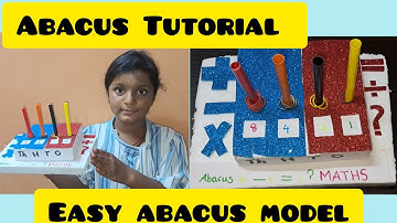 Easy Abacus Tutorial || Abacus model || Class project || Maths Homework #abacus #mathswork #project