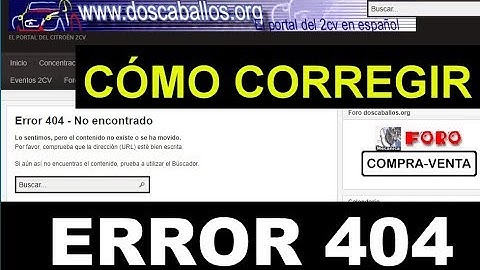 CORREGIR ERROR 404 EN PHP En Foro doscaballos.org