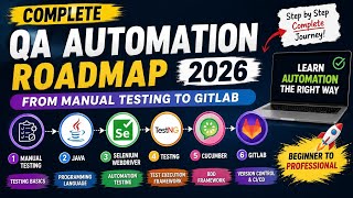 Complete QA Automation Roadmap 2026 | Manual Testing to GitLab 🚀