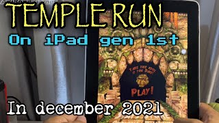Temple Run On iPad Gen 1 in 2021| Playing Temple Run Game On Old iPad Classic in 2021 screenshot 4