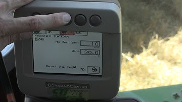 Basic John Deere Combine Command Center Display Navigation