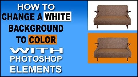 Change a White Background to Color with Photoshop Elements