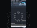 How to use Polar Array command in AutoCAD #shorts