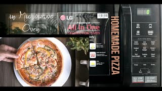 Homemade Pizza From Pizza base Using LG Convection Microwave Oven