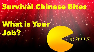 What is Your Job? - Learn Chinese With Survival Chinese Bites