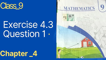 Class 9th New Math Book 2025 Chapter 4 Exercise 4.3 Question 1 By HCF Method