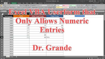 Excel VBA Userform that Only Allows Numeric Entries