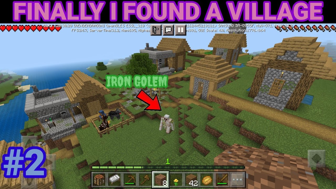 Finally! I found a village in minecraft #2 - YouTube