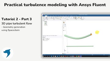 Turbulence modeling with Ansys Fluent | 3D pipe - Part 3