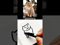 Cat waiting in the rain（drawing）#short #cat #catdrawing #anime #art