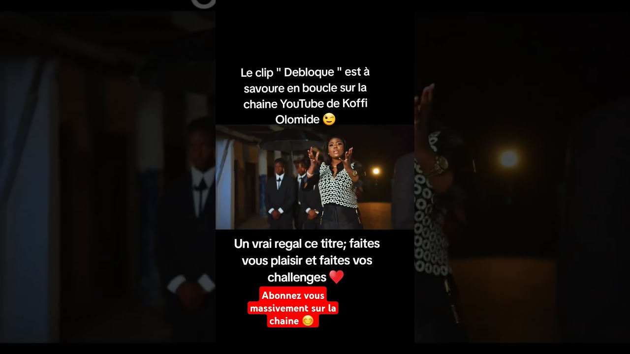 OPERATION 1 MILLIONS DE VUES POUR LE CLIP DEBLOQUE DE KOFFI OLOMIDE. #musiccongolais auf YouTube ansehen OPERATION 1 MILLIONS DE VUES POUR LE CLIP DEBLOQUE DE KOFFI OLOMIDE. #musiccongolais auf YouTube ansehen