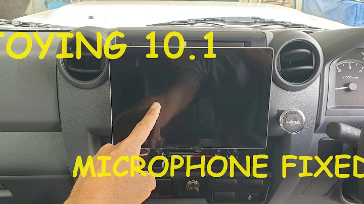 Joying 10.1 microphone problem solved.