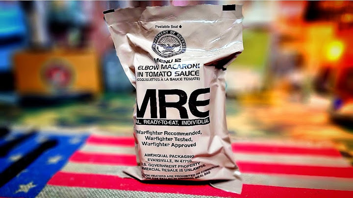 2020 MRE l Menu 12 l Elbow macaroni in tomato sauce